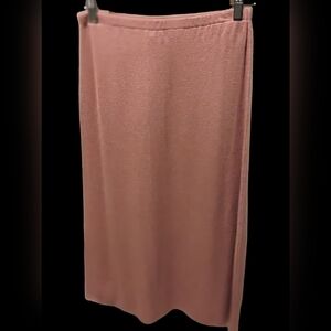 Philippe Marquez Vintage Pink Knit Maxi Skirt
